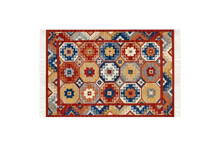 Villamatto Lusarat 160x230 cm - Punainen - Kodintekstiilit & matot - Matto - Moderni matto - Villamatto