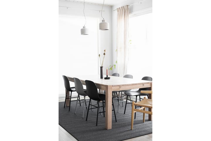 Matto Elsa 80x150 cm Musta - VM Carpet - Kodintekstiilit & matot - Matto - Moderni matto - Villamatto