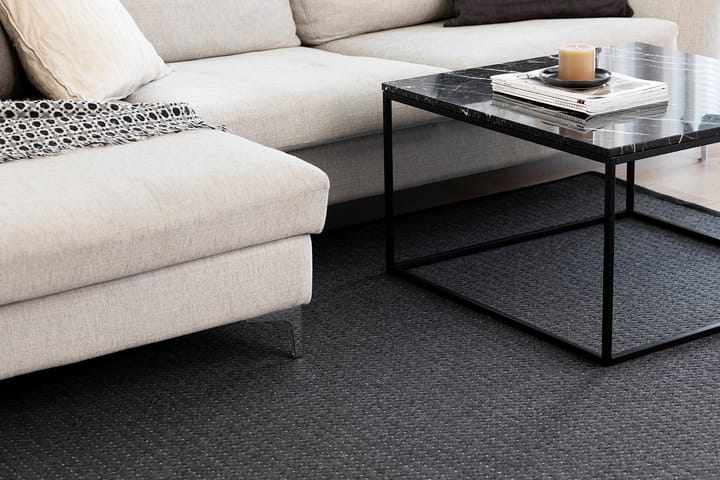 Matto Valkea 200x300 cm Musta/Harmaa - VM Carpet - Kodintekstiilit & matot - Matto - Moderni matto - Villamatto