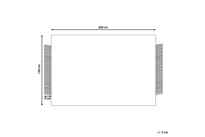 Villamatto Tatlisu 140x200 cm - Harmaa - Kodintekstiilit & matot - Matto - Moderni matto - Villamatto