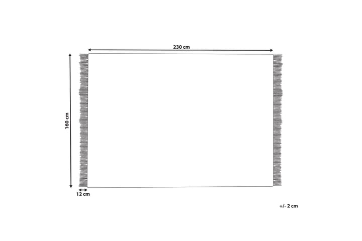 Villamatto Tekeler 160x230 cm - Harmaa - Kodintekstiilit & matot - Matto - Moderni matto - Villamatto