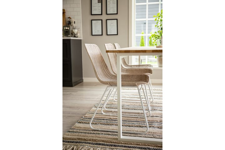 Villamatto Gudha 170x240 cm - Beige/Sininen - Kodintekstiilit & matot - Matto - Moderni matto - Villamatto