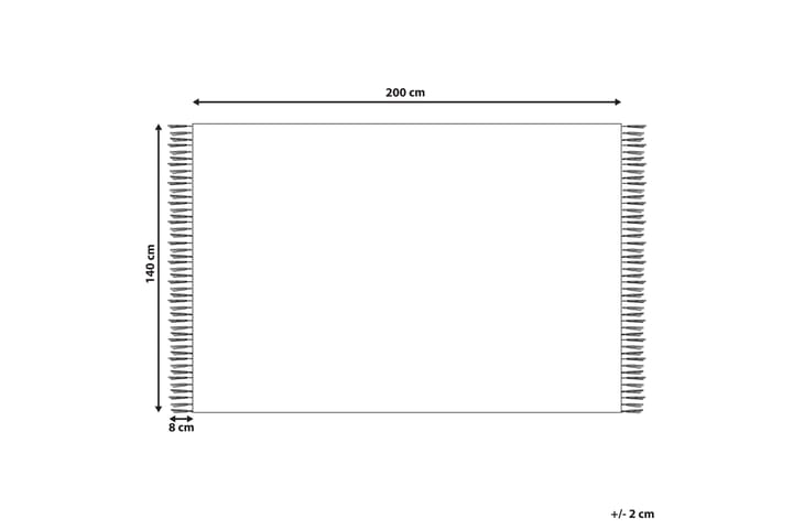 Villamatto Voskehat 140x200 cm - Punainen - Kodintekstiilit & matot - Matto - Moderni matto - Käytävämatto