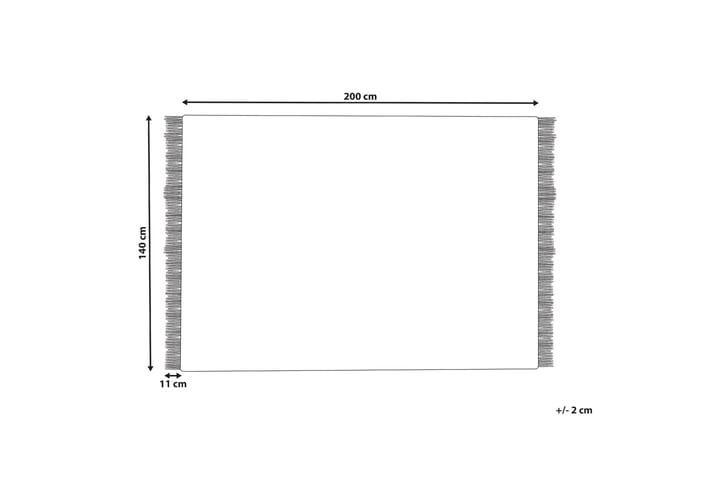 Villamatto Yazlik 140x200 cm - Beige - Kodintekstiilit & matot - Matto - Moderni matto - Villamatto