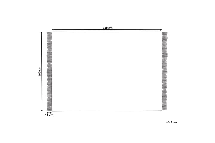 Villamatto Yazlik 160x230 cm - Beige - Kodintekstiilit & matot - Matto - Moderni matto - Villamatto