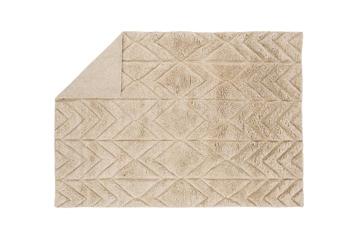 Villamatto Zoe 160x230 cm Suorakaide - Beige - Kodintekstiilit & matot - Matto - Moderni matto - Villamatto