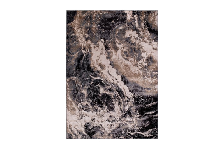 Viskoosimatto Soho Concrete 160x230 cm Musta - Musta - Käsintehdyt matot - Viskoosimatto & keinosilkkimatto - Yksiväriset matot - Kumipohjamatot - Pyöreät matot - Pienet matot - Iso matto