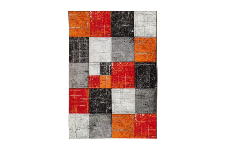 Friezematto London Square 240x340 cm Punainen/Oranssi - Punainen/Oranssi - Pyöreät matot - Käsintehdyt matot - Yksiväriset matot - Kumipohjamatot - Wilton-matto - Kuviollinen matto & värikäs matto - Pienet matot - Iso matto
