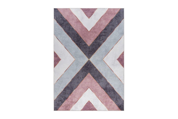 Wilton-matto Gurung 240x340 Suorakaiteen muotoinen - Vaaleanpunainen - Wilton-matto - Kuviollinen matto & värikäs matto