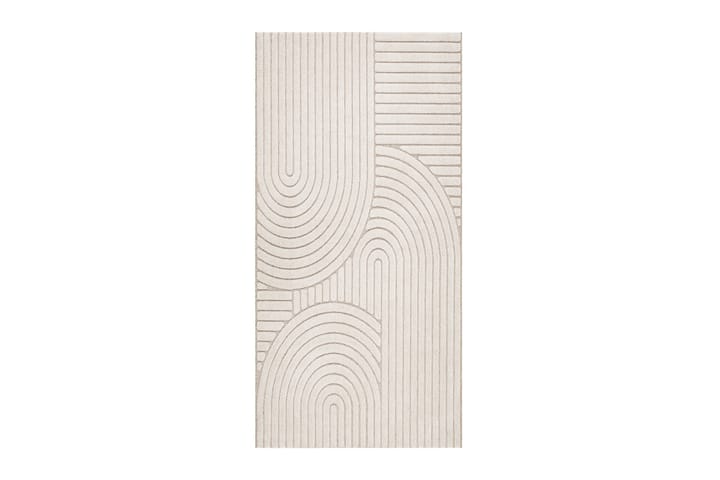 Wilton-matto Halder 80x150 Suorakaiteen muotoinen - Beige - Kodintekstiilit & matot - Matto - Moderni matto - Wilton-matto