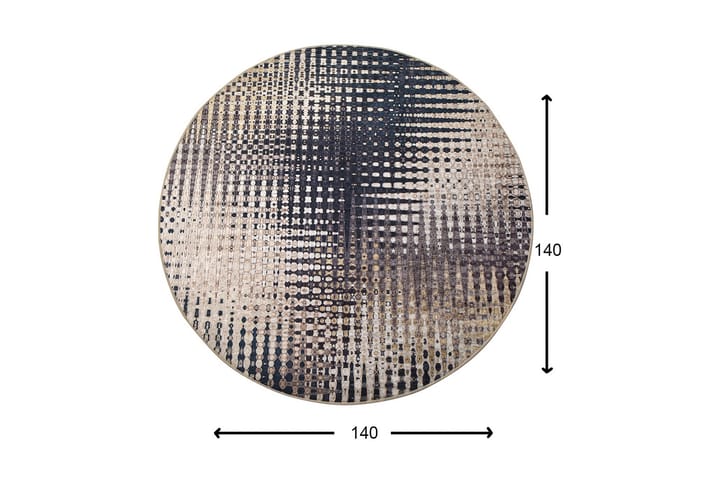 Matto Fusione Pyöreä 140 cm - Monivärinen / Sametti - Kodintekstiilit & matot - Matto - Moderni matto - Wilton-matto
