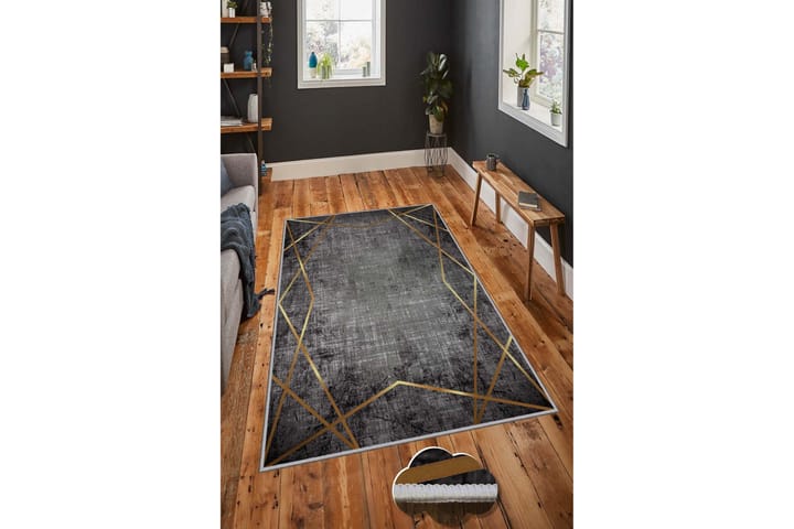 Matto Homefesto 100x150 cm - Monivärinen - Kodintekstiilit & matot - Matto - Moderni matto - Wilton-matto