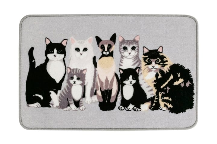 Matto Kitties 50x80 cm Hiekanharmaa - Vallila - Kodintekstiilit & matot - Matto - Moderni matto - Wilton-matto