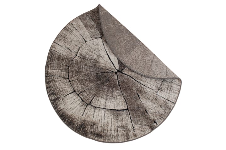 Matto Tree Pyöreä Ø240 cm Harmaa - Harmaa - Wilton-matto - Kuviollinen matto & värikäs matto - Iso matto