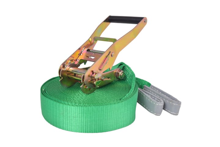 Slackline/tasapainoliina 15m x 50mm 150 kg Vihreä - Vihreä - Kodintekstiilit & matot - Matto - Moderni matto - Wilton-matto