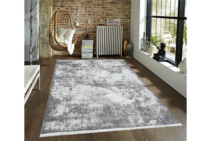 Wiltonmatto Naveeda 140x200 cm Suorakaide - Vaaleanharmaa - Wilton-matto - Kuviollinen matto & värikäs matto