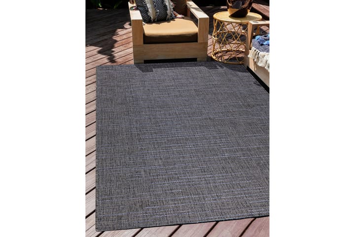 Wiltonmatto Nenu 80x150 cm Suorakaide - Musta/Sininen - Wilton-matto - Kuviollinen matto & värikäs matto