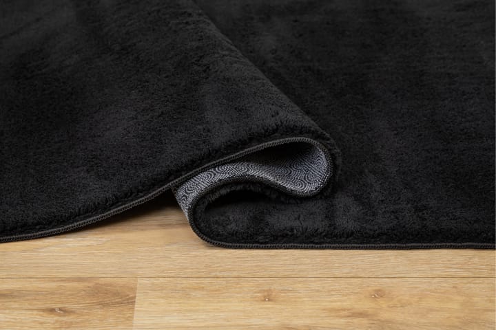 Wiltonmatto Softina 160x230 cm - Musta - Pyöreät matot - Käsintehdyt matot - Wilton-matto - Yksiväriset matot - Kumipohjamatot - Kuviollinen matto & värikäs matto - Pienet matot - Iso matto