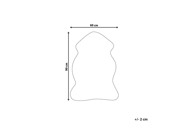 Nahkamatto Lunavada 60x90 cm - Harmaa - Kodintekstiilit & matot - Matto - Talja & nahkamatto