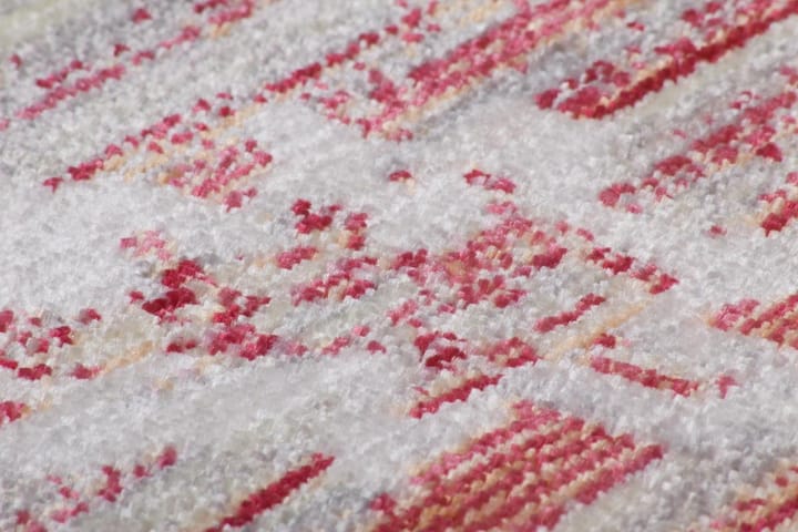 Matto Blooms Lui 120x170 cm Punainen - D-Sign - Pyöreät matot - Käsintehdyt matot - Yksiväriset matot - Kumipohjamatot - Matto - Pienet matot - Iso matto