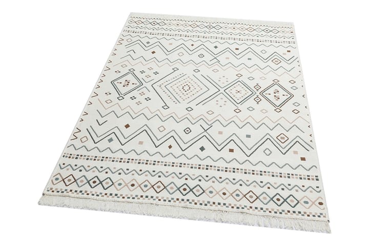 Matto Caleban 160x230 cm - Beige/Sininen/Valk/Puuvilla - Kodintekstiilit & matot - Matto - Iso matto