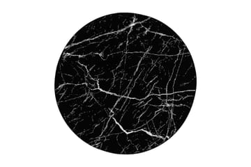 Matto Ink Marble Ø240 cm Pyöreä Marmori/Musta