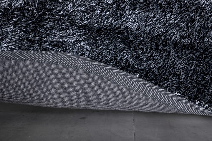 Matto Madison 200x200 cm - Antrasiitinharmaa - Pyöreät matot - Käsintehdyt matot - Puuvillamatto - Yksiväriset matot - Kumipohjamatot - Pienet matot - Iso matto