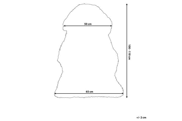 Lampaannahka Uluru 55x90 cm - Musta - Kodintekstiilit & matot - Matto - Talja & nahkamatto - Lampaantalja