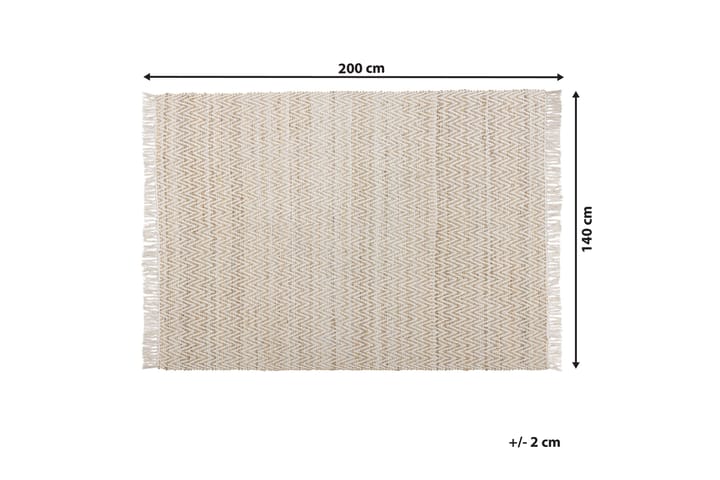 Matto beige 140 x 200 cm AFRIN - Beige - Kodintekstiilit & matot - Matto - Tasokudotut matot