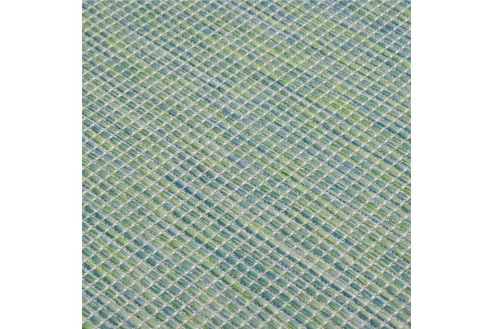 Ulkomatto Flatweave 100x200 cm turkoosi - Turkoosi - Kodintekstiilit & matot - Matto - Ulkomatto