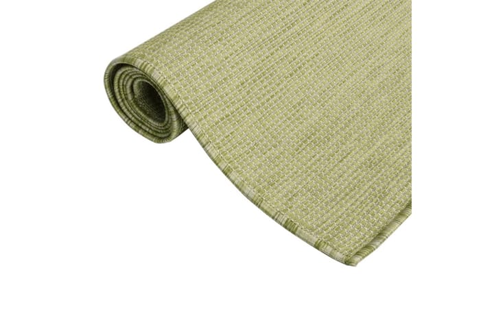 Ulkomatto Flatweave 80x250 cm vihreä - Vihreä - Kodintekstiilit & matot - Matto - Ulkomatto