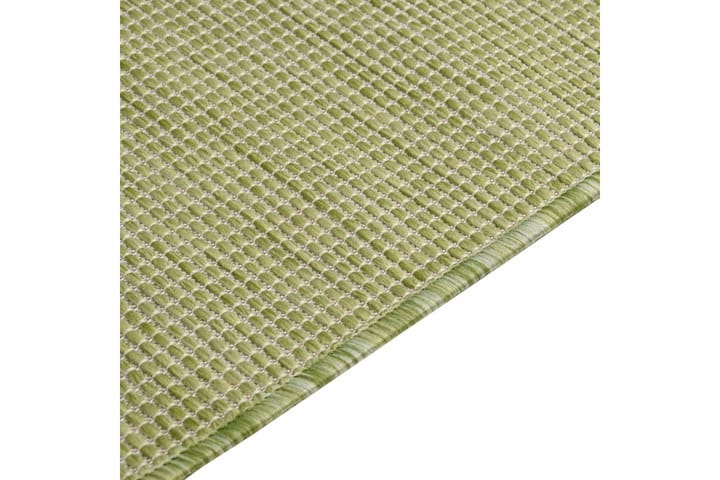 Ulkomatto Flatweave 80x250 cm vihreä - Vihreä - Kodintekstiilit & matot - Matto - Ulkomatto