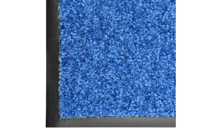 Ovimatto pestävä sininen 90x150 cm - Pyöreät matot - Käsintehdyt matot - Yksiväriset matot - Kumipohjamatot - Pienet matot - Iso matto
 - Eteisen matto & kynnysmatto