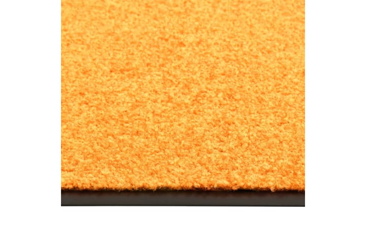 Ovimatto pestävä oranssi 90x120 cm - Pyöreät matot - Käsintehdyt matot - Yksiväriset matot - Kumipohjamatot - Pienet matot - Iso matto
 - Eteisen matto & kynnysmatto