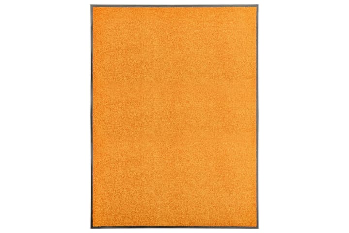 Ovimatto pestävä oranssi 90x120 cm - Pyöreät matot - Käsintehdyt matot - Yksiväriset matot - Kumipohjamatot - Pienet matot - Iso matto
 - Eteisen matto & kynnysmatto