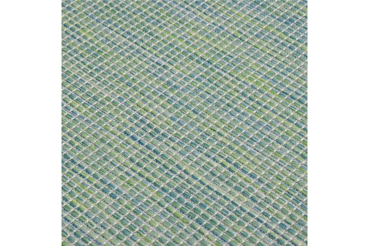 Ulkomatto Flatweave 120x170 cm turkoosi - Turkoosi - Kodintekstiilit & matot - Matto - Ulkomatto