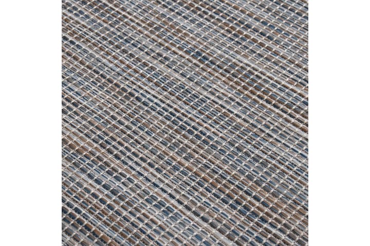 Ulkomatto Flatweave 140x200 cm ruskea ja musta - Musta - Kodintekstiilit & matot - Matto - Ulkomatto