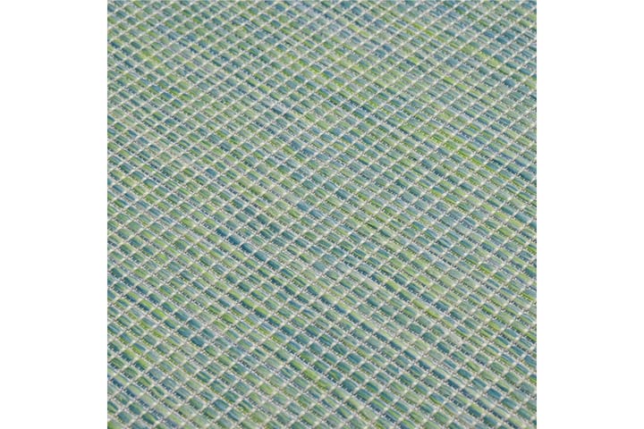 Ulkomatto Flatweave 140x200 cm turkoosi - Turkoosi - Kodintekstiilit & matot - Matto - Ulkomatto