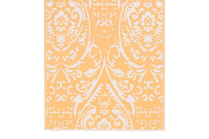 Ulkomatto oranssi ja valkoinen 120x180 cm PP - Ulkomatto