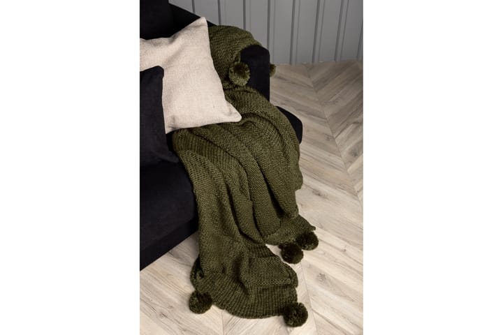 Torkkupeitto Anny 130x170 cm - Vihreä - Kodintekstiilit & matot - Tyyny & torkkupeitto - Torkkupeitto & viltti - Sherpapeitto