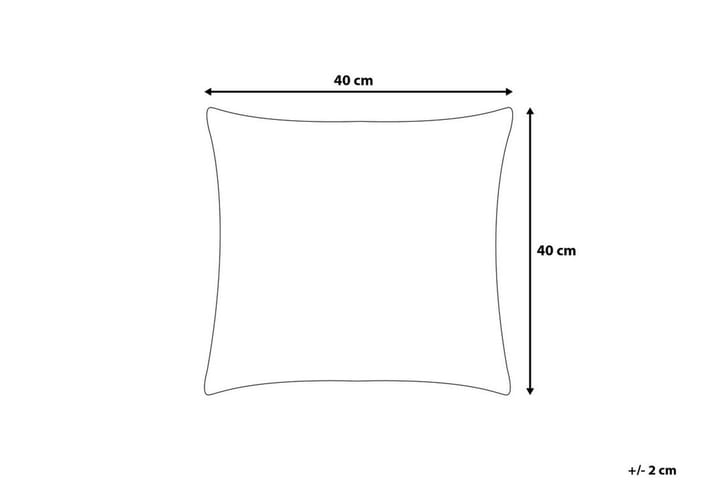 Puutarhatyyny Anchuelo 2-pak 40x40 cm - Keltainen - Kodintekstiilit & matot - Tyyny & torkkupeitto - Ulkotyyny