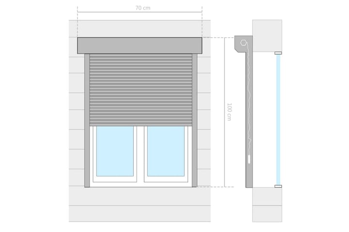 Rullakaihdin alumiini 70x100 cm antrasiitti - Harmaa - Kodintekstiilit & matot - Verhot
 - Kaihtimet