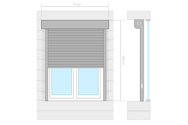 Rullakaihdin alumiini 70x100 cm antrasiitti - Harmaa - Kodintekstiilit & matot - Verhot
 - Kaihtimet