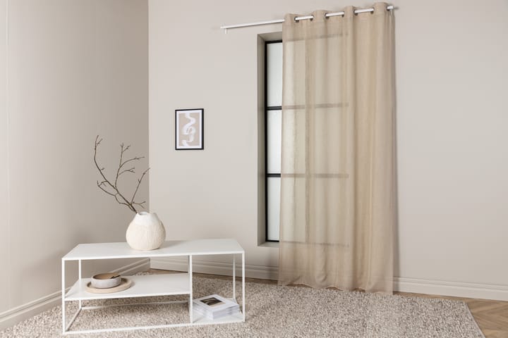 Rengasverho Kaya 140x240 cm - Beige - Kodintekstiilit & matot - Verhot
 - Sivuverho - Rengasverho