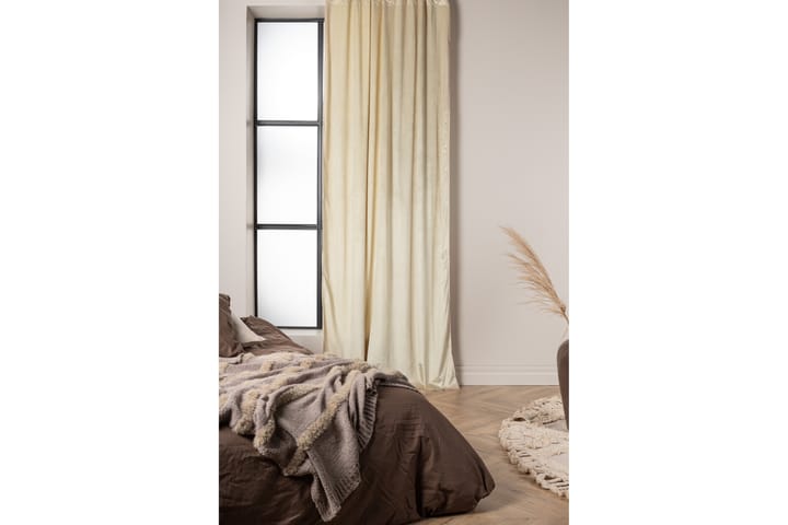 Verho Mary 135x250 cm - Beige - Kodintekstiilit & matot - Verhot
 - Sivuverho - Verho nauhakujalla