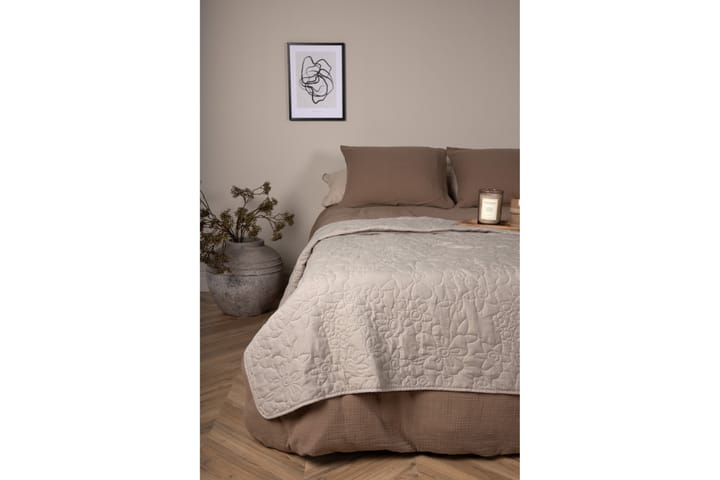 Päiväpeite Niki 150x250 cm - Beige - Kodintekstiilit & matot - Vuodevaatteet - Päiväpeitto
 - Parisängyn päiväpeitto