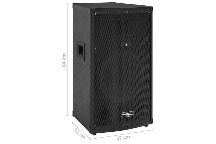 Passiiviset Hi-Fi-lavakaiuttimet 1000 W musta 32x32x64 cm - Musta - Kotitalous - Älykoti - Muut tuotteet älykotiin