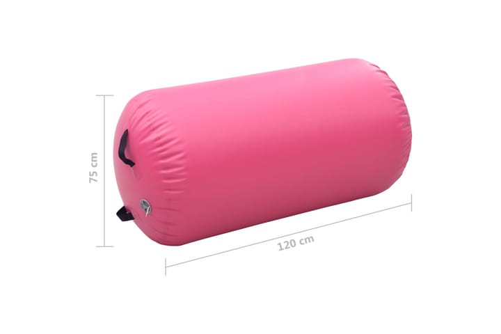 Täytettävä voimistelurulla pumpulla 120x75 cm PVC pinkki - Pinkki - Kotitalous - Hyvinvointi & terveys - Hieronta & itsehoito - Hierontalaitteet - Hierontapallo