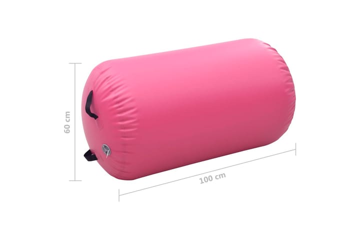 Täytettävä voimistelurulla pumpulla 100x60 cm PVC pinkki - Pinkki - Kotitalous - Hyvinvointi & terveys - Hieronta & itsehoito - Hierontalaitteet - Hierontapallo