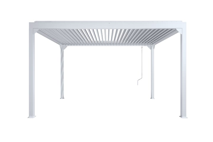 Pergola Avattavat lamellit 3x3 m - Valkoinen - Piha & ulkoaltaat - Grillaus - Grillitarvikkeet - Grilliteltta